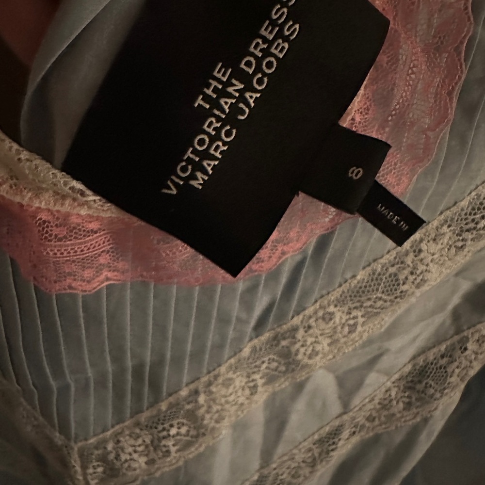 Marc Jacobs Victorian Dress with Pink and White Lace - Picture 3 of 4